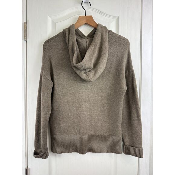 A New Day Women's Brown Hooded Sweater Viscose Polyester Nylon Size S Small - Picture 2 of 9